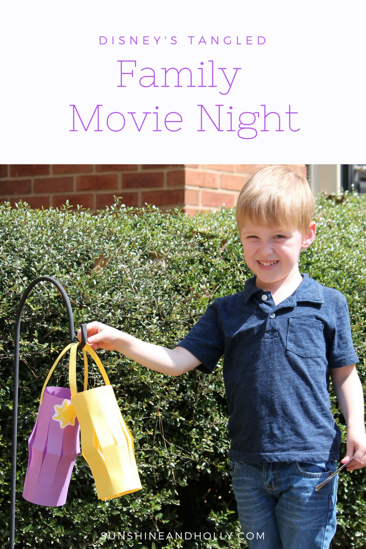 Disney's Tangled Family Movie Night | Themed Recipe and Craft | sunshineandholly.com
