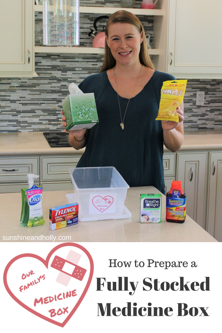 How to Prepare a Fully Stocked Medicine Box #shop #HappilyStocked #CollectiveBias | sunshineandholly.com